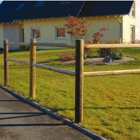 Rondin 2 perçages traversants Ø14x150 cm