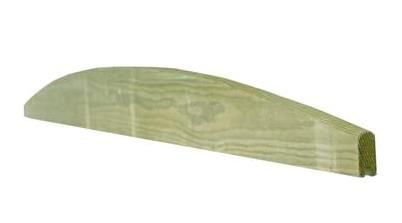 Lame de finition clôture bombée 1,95 m Classe 3 BRUN