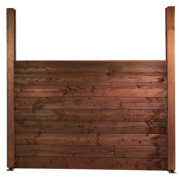 Lame de finition clôture bombée 1,95 m Classe 3 BRUN