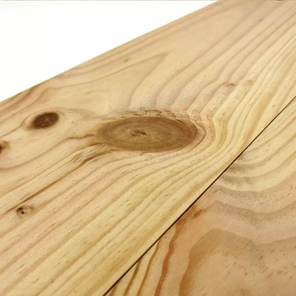 Parquet pin massif à clouer 200x20 cm - Choix noueux