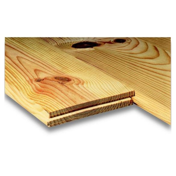 Parquet pin massif à clouer 200x20 cm - Choix noueux