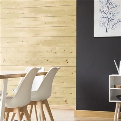 Lambris intérieur en sapin L.2,65m 12x135 mm Profil Grain d'Orge - SILVERWOOD