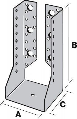 Sabot à ailes intérieures 80x180 mm SAI440/80/2 SIMPSON