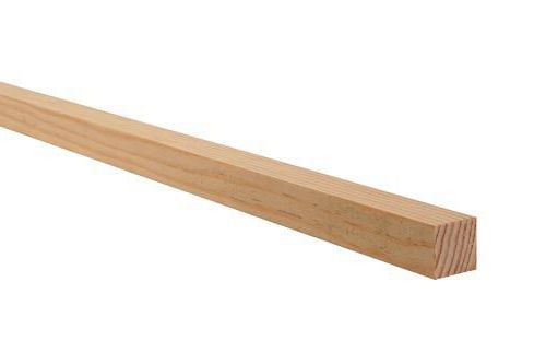 Carrelet en Pin des Landes Sans Noeud 24X24 mm Long. 2,00 m