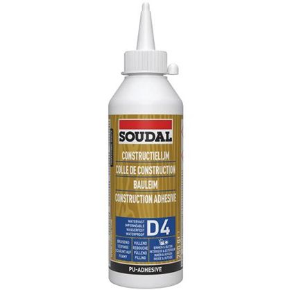 Colle à bois PU extérieur D4 250g - 100058 - SOUDAL