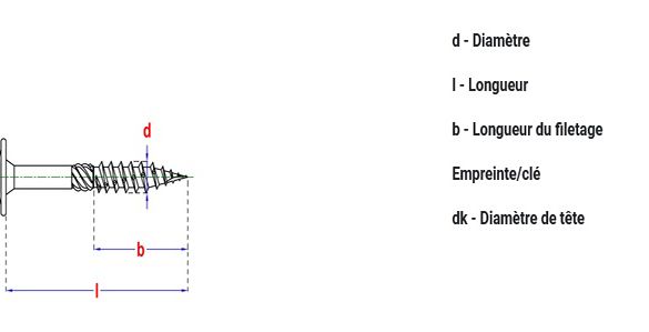 50 Vis à bois de construction TK Ø 8x180 mm - Torx 40 - Tête bombée