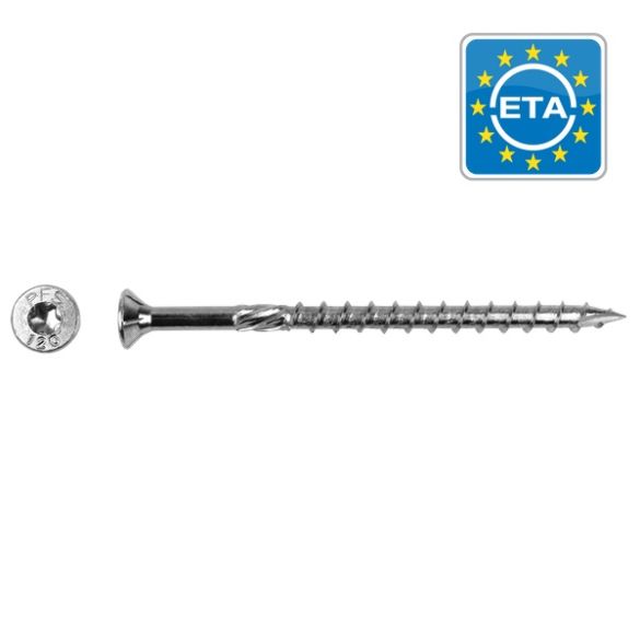 200 Vis construction bois Ø 5x80 mm Torx 25 - Tête fraisée - Filetage partiel