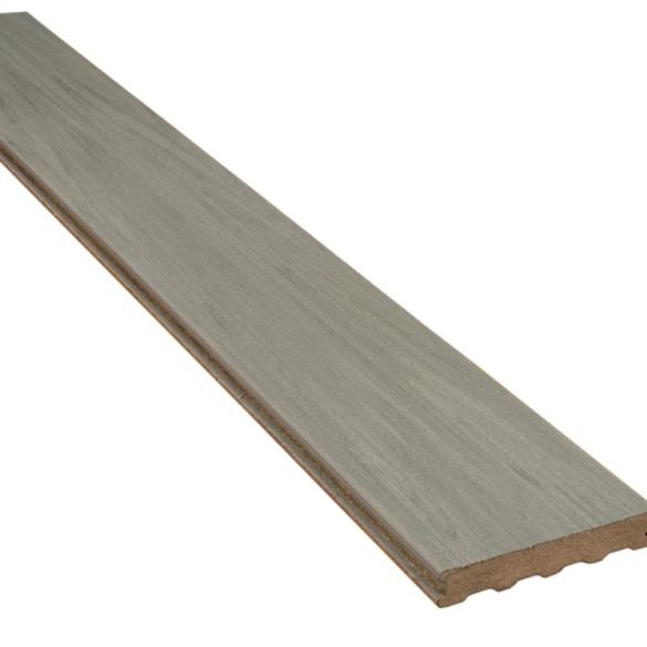 Lame composite Atmosphère brossée - 23x138x4000 mm - Gris Ushuaia SILVADEC