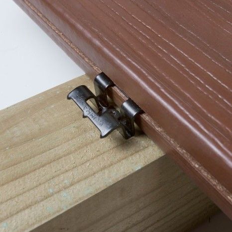 Clips invisibles Cobra pour terrasse bois composite - Sachet 90pcs + vis inox 4x30mm