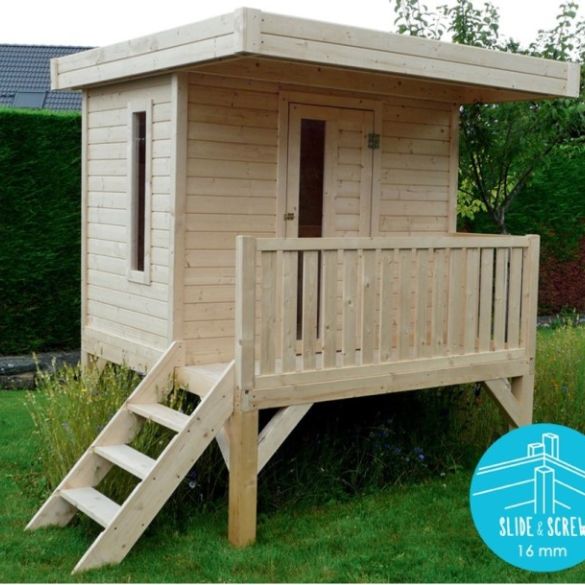 Maisonnette toit plat Modern 180 x 180 cm