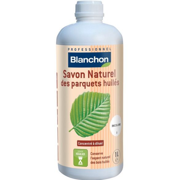 Savon 100% naturel Entretien des parquets huilés incolore - 1 Litre - BLANCHON