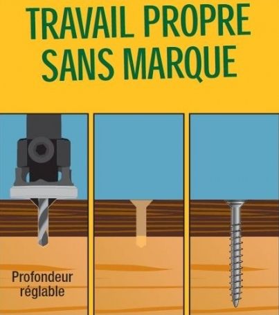 Kit fraisage perçage pour terrasse Ø4 mm pour vis de 4,5 à 6mm DIAGER