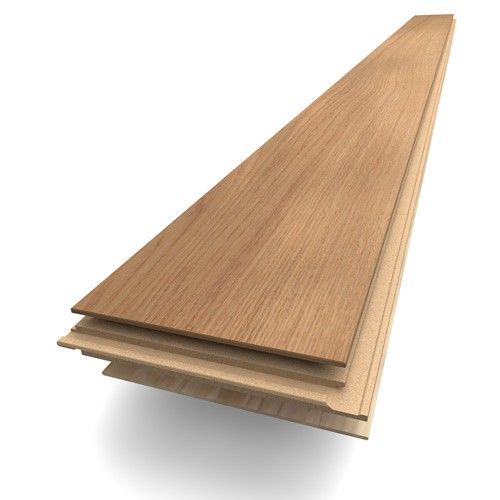 Parquet contrecollé chêne brossé Bois Flotté 1208x139x12 mm PANAGET
