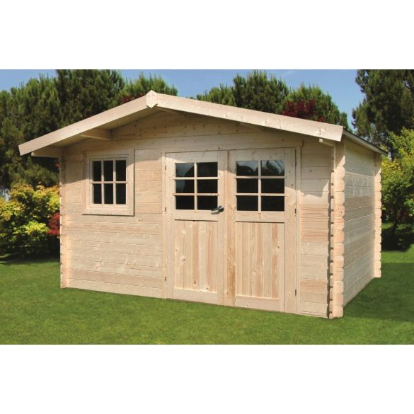Chalet bois 34mm SALZBURG 388 x 298 cm 11,56m² - S8964