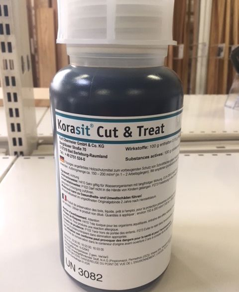 Produit de traitement de coupe VERT autoclave 0,75l - KORASIT