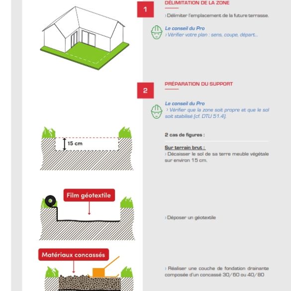 Plot lambourde terrasse réglable 40-60 mm JOUPLAST