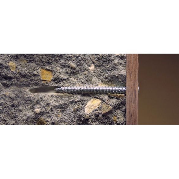 Vis béton Ø7,50 x 122 mm en acier zingué Torx30 SMART - Boîte de 100