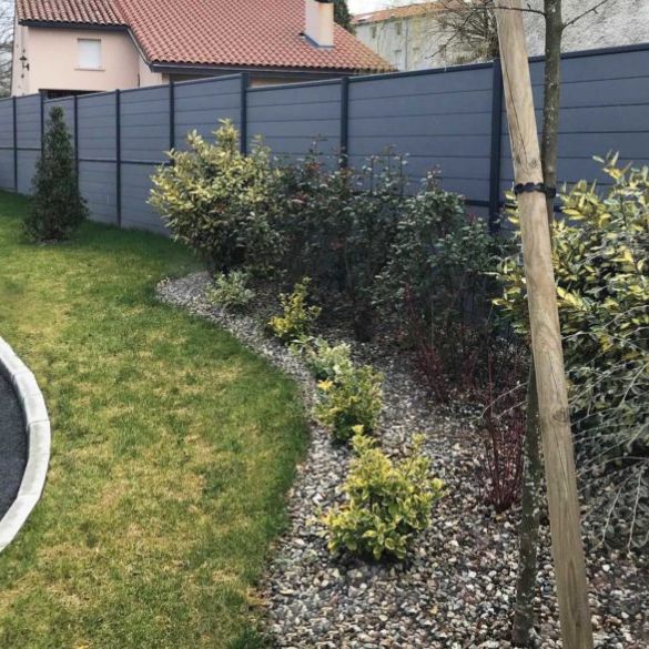 Lame finition cloture composite ardoise 1800x150x20 mm - Evoluclos DEBARGE