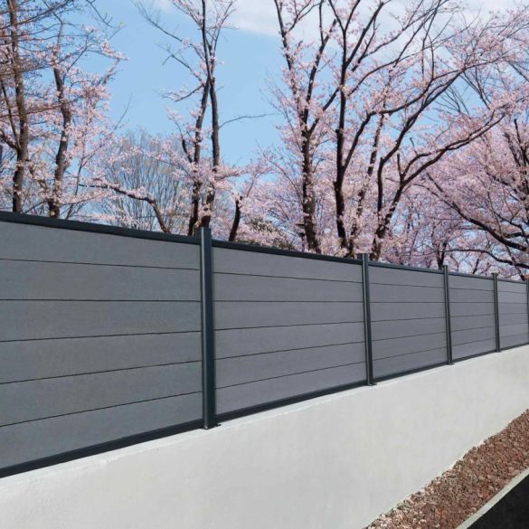 Lame finition cloture composite ardoise 1800x150x20 mm - Evoluclos DEBARGE