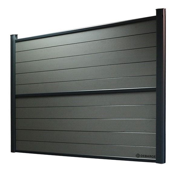 Profil d'encadrement alu 1,80 m pour clôture Bali Evoluclos - RAL 7016