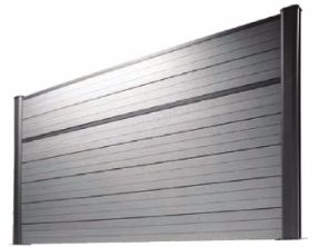 Profil d'encadrement alu 1,80 m pour clôture Bali Evoluclos - RAL 7016