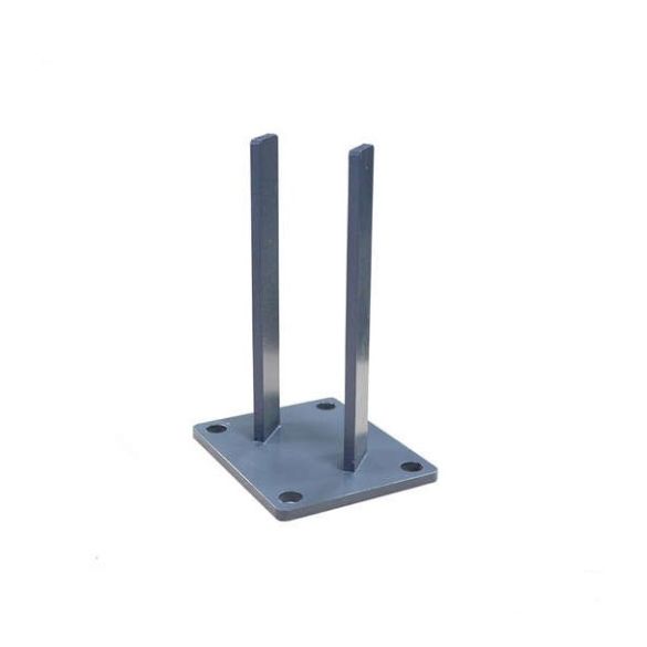 Pied de poteau alu 78x48 mm pour poteau FIRST Evoluclos - RAL 7016
