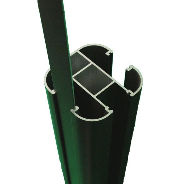 Glissière aluminium H.2,30m pour poteau clôture Evoluclos DEBARGE 