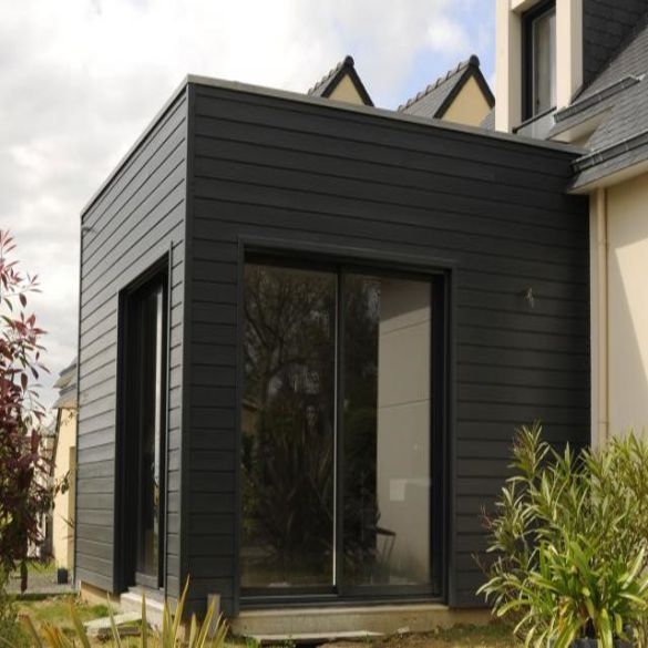 Bardage Extra Line gris anthracite 4150x125x20 mm Silverwood