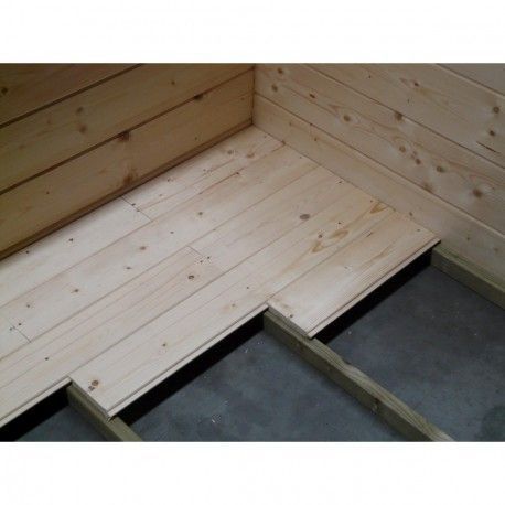 Abri jardin bois traité POTENZA 2970 + 2988x1998 mm - toit plat