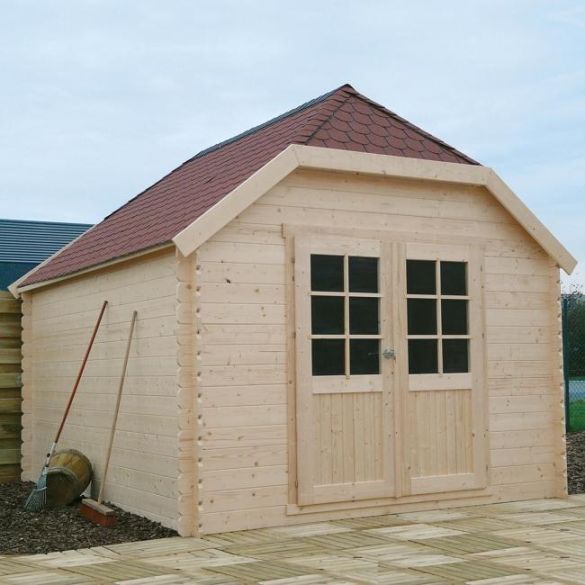 Chalet bois 28 mm LIMERICK 298 x 388 cm 11,56m² - S8505