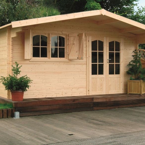 Chalet de jardin en bois 40 mm CHAMONIX 19,98 m²