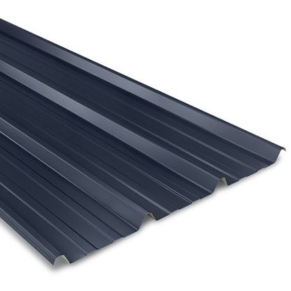 Tôle Bac acier de couverture 3,00 m 1004/0,63 mm Gris anthracite 7016