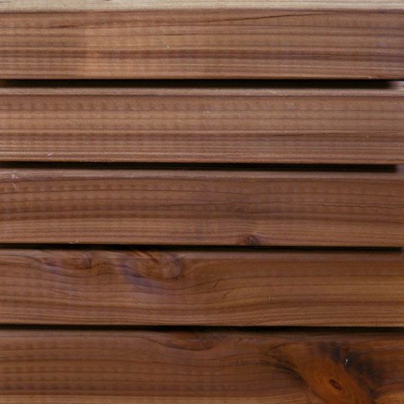 Bardage claire voie biaisé 5100x65x27 mm marron