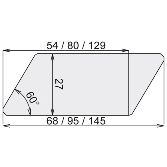 Bardage claire voie biaisé 5100x65x27 mm marron