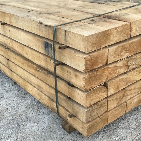 Traverse paysagère en chêne 2,60 m 200x120 mm