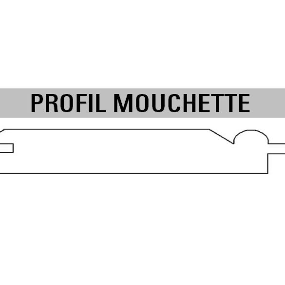 Lambris pin Tradition Noueux profil mouchette 2000x70x10 mm