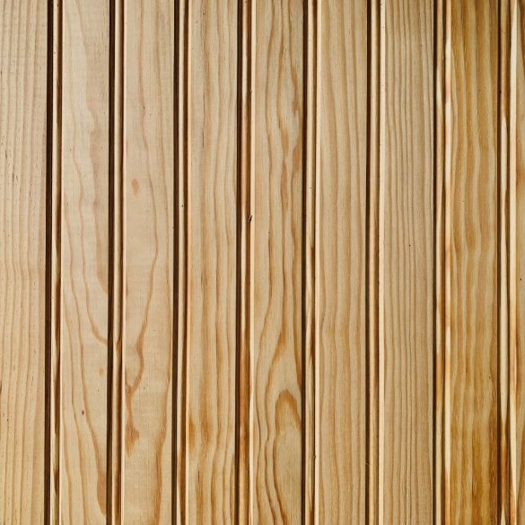 Lambris pin Prestige Sans Nœud profil mouchette 70x10 mm L. 2,00 m