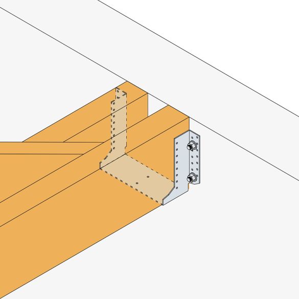 Grand sabot ailes extérieures 100x250 mm GLE600/100/4 ép. 4mm - Simpson