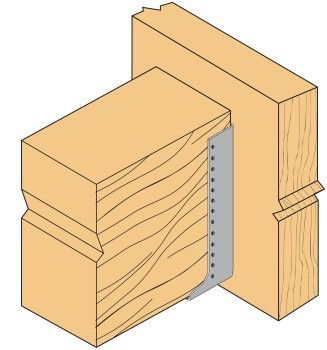 Grand sabot ailes intérieures 100X280 mm ép. 4mm GLI660/100/4 SIMPSON