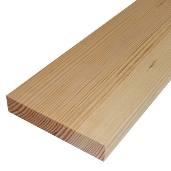 Tablette menuiserie rabotée 200x27 mm L. 2,40 m en pin des Landes