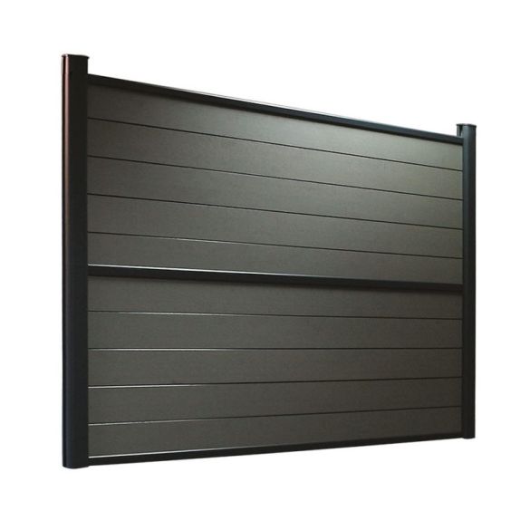 Traverse intermédiaire alu 1765x47x35 mm pour cloture Bali Evoluclos - RAL 7016