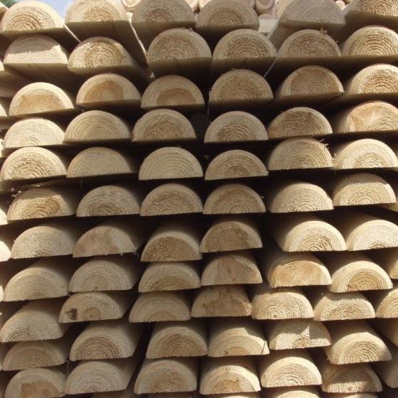 Demi rondin bois autoclave Ø8 x 300 cm 