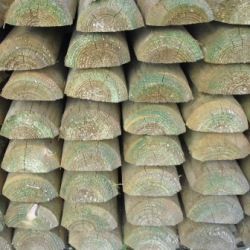 Demi rondin bois autoclave Ø10 x 250 cm