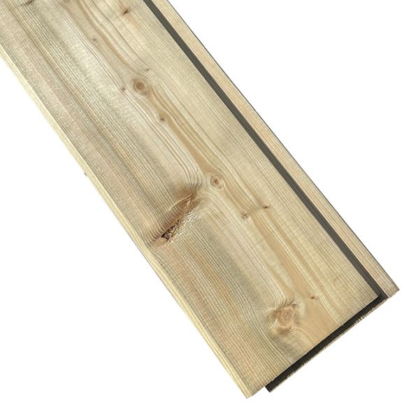 Bardage sapin réversible 2400x145x22 mm traité Classe 3 VERT