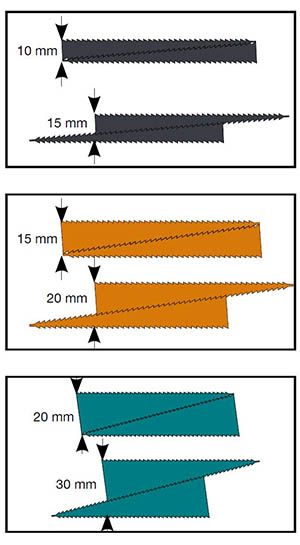 60 Cales crantées 10/20/30mm Wedgepad pour lambourdes terrasse