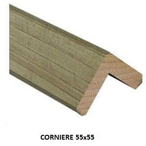 Corniere d'angle sapin Cl3 3000x55x55 mm pour bardage