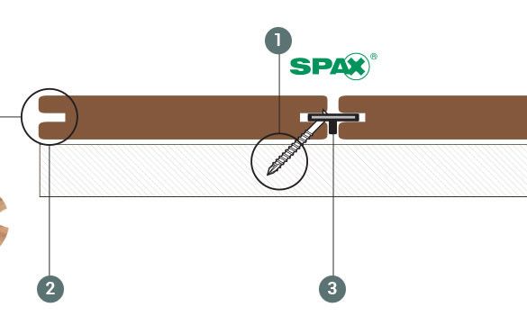 Kit de 185 clips invisibles pour 11m² de terrasse bois - Hardwood NOVLEK