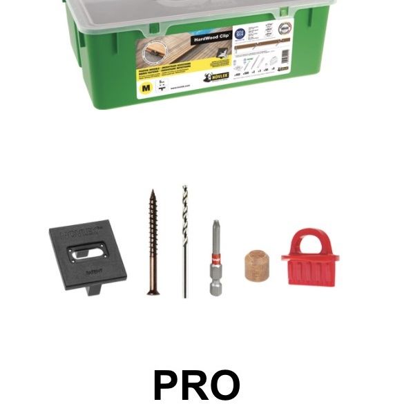 Kit de 450 clips invisibles pour 27m² de terrasse bois - Hardwood NOVLEK