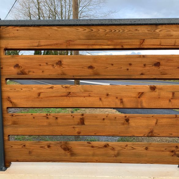 Claustra bois ATHAL Haut. 1,12 m L. 1,65 m autoclave marron