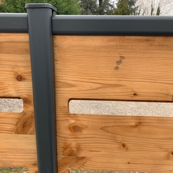 Claustra bois ATHAL Haut. 1,12 m L. 1,65 m autoclave marron